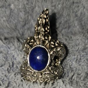 NWOT Silver Tone and Lapis Lazuli Women's Ring